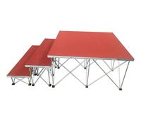 Escalera de 3 escalones, portátil, de aluminio, plegable, personalizada, de fábrica