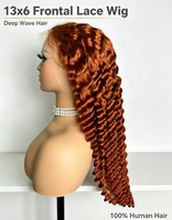 Perruque frontale en dentelle HD sans colle 13x6 en gros, cheveux indiens Remy vierges avec cuticules alignées pour salon de coiffure