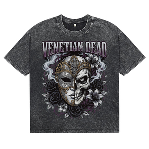 Camisetas Transpirables de Algodón Puro Lavado para Hombre, Camisetas Casuales de Cuello Redondo y Manga Corta con Estampado de Patrones Creativos Personalizados - Product Image 2
