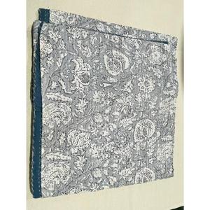 Traditional Kantha Cotton <b>Quilt</b> Bedspread With Hand Block Printed Motifs And Layered Texture <b>For</b> Warm Comfortable <b>Bedding</b> - Product Image 4
