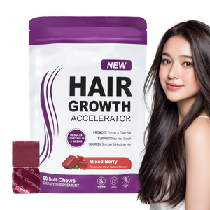 Gomitas para el crecimiento del cabello con vitamina C con ingredientes Premium de biotina y sodio para suministro al por mayor a granel - Product Image 1