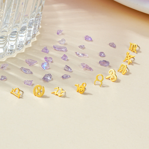Horóscopo Simple superior ombligo clavado labio uñas pendientes Labret nariz anillos cuerpo Piercing joyería Accesorios - Product Image 6