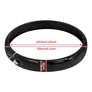 Anillo embellecedor para faro delantero cromado de 5,75 pulgadas para motocicleta Harley Softail Street Bob Low Rider FXLR Standard FXST <span class=keywords><strong>FXBBS</strong></span> 2018-Up - Product Image 6