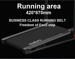 แผ่นรองเดินขนาดเล็กแบบเอียงที่ดีที่สุดมอเตอร์ไฟฟ้ากระแสตรงขนาด420*870 1.75HP ความเร็วสูงสุดที่5กม./ชม. พร้อมรีโมทรับน้ำหนัก100กก./220Lbs - Product Image 4