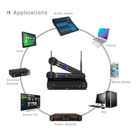 Microphones sans fil VHF Lane LVR-501 : Les meilleurs pour le karaoké – Vente directe usine, en plastique, mode de modulation FM