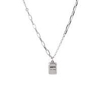 Collar con Colgante de Estrella y Letra Cuadrada, Cadena de Clavícula Simple y Moderna, Joyería de Moda para Mujer, Regalo