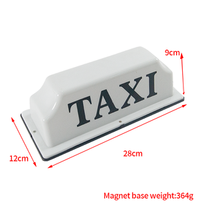 Taxi Light Box 12 V Dc And 1.5a 12 V Taxi Roof Light Megnativ Sign Light With Magnet/Can Be Customized/single Orange Taxi Advertising Light Box