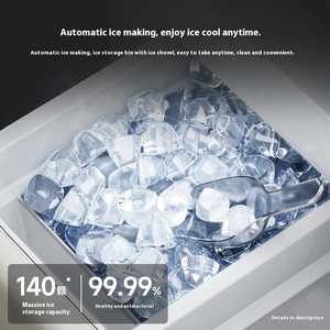 MiniJ 508Pro 2.0 Large Capacity <b>Refrigerator</b> Retro French Style Automatic Ice Maker Air-Cooled Wholesale Household <b>Refrigerators</b> - Product Image 4