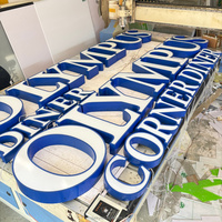 Lettres en relief LED personnalisées pour devanture de magasin, enseigne 3D extérieure, fabricant OEM
