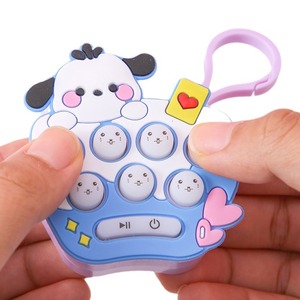 Console de <span class=keywords><strong>jeu</strong></span> portable mini transfrontalière, motif dessin animé, <span class=keywords><strong>jeu</strong></span> de tape-taupe lumineux, jouet éducatif de décompression en plastique 5-7 - Product Image 4