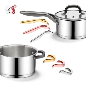 Bán buôn tùy biến 7 cái nấu ăn chậu và chảo đặt thép không gỉ Cooking Pot <span class=keywords><strong>Set</strong></span> <span class=keywords><strong>Cookware</strong></span> sets - Product Image 3