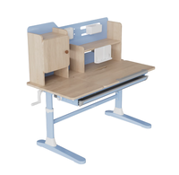 Bureau d'étude pour enfants en bois de haute qualité, bureau debout à manivelle, bureau à hauteur réglable manuellement