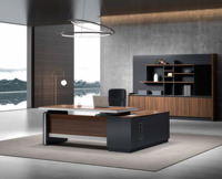 Bureau de cadre métallique moderne en acier Durable, mobilier de bureau haut de gamme