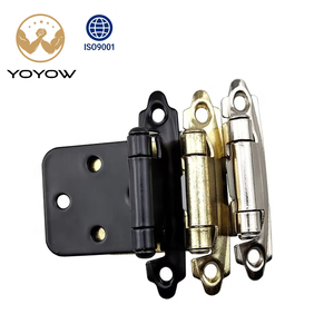 YOYOW Bisagra <span class=keywords><strong>de</strong></span> armario <span class=keywords><strong>de</strong></span> hierro semointegrada con resorte <span class=keywords><strong>de</strong></span> cierre suave <span class=keywords><strong>de</strong></span> 1.2mm, Precio <span class=keywords><strong>de</strong></span> fábrica, para Baño, Supermercado, Cocina, Dormitorio, Hogar - Product Image 1