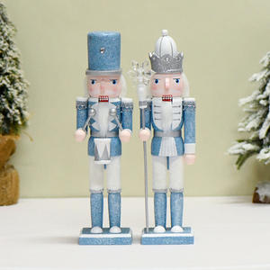 ของตกแต่งโต๊ะรูปคนงานฝีมือทำจากไม้สำหรับเทศกาล ของประดับตกแต่งคริสต์มาสทำจากไม้ - Product Image 1