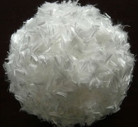 Fibre de polypropylène synthétique micro 6 mm, fibre de polypropylène monofilament 6 mm, fibre de polypropylène renforcée pour béton