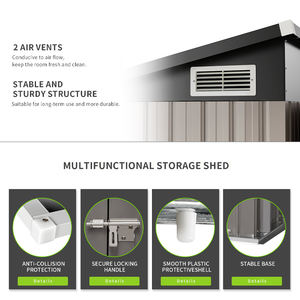 Abri extérieur <span class=keywords><strong>pour</strong></span> vélo portable et étanche <span class=keywords><strong>pour</strong></span> arrière-cour <span class=keywords><strong>Petit</strong></span> abri de jardin en métal et acier <span class=keywords><strong>pour</strong></span> le stockage - Product Image 4