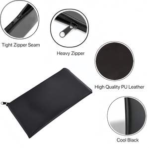 Bolsa negra de Neopreno ecológica portátil al por mayor, bolsa de cosméticos para maquillaje con logotipo personalizado - Product Image 4