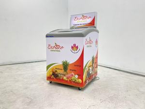 Refrigerador comercial con vitrina abierta, nevera para helados, congelador de inmersión, enfriador rápido - Product Image 2