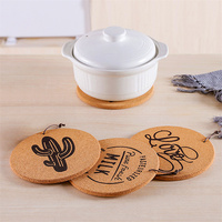 Taille personnalisée classique liège isolé napperon chaud imperméable épaissi pour cuisine salle à manger Logo imprimé Table à manger accessoire