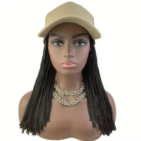 Casquette de baseball longue et droite avec extensions de cheveux synthétiques arc-en-ciel au crochet, ajustable