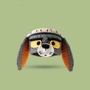 Gorro de Ganchillo Hecho a Mano para Niños con Bordado 3D |   Tela Acrílica 100% con Diseño de Animales Adorables, MOQ Bajo, Personalizable, para Niños Pequeños - Product Image 2
