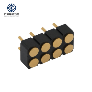 موصل دبوس محمل بنابض OEM ODM 4Pin 6Pin 8Pin 10Pin 12Pin أنثى صف مزدوج SMT Pogo موصل دبوس - Product Image 4