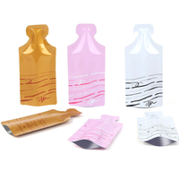 Sachets en plastique en aluminium de forme unique, thermoscellables, pour cosmétiques, boissons, jus, emballage liquide