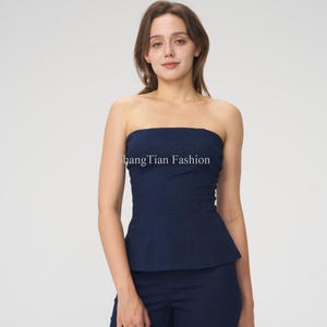 เสื้อกั๊กผ้ายีนส์เปิดหน้าอกของผู้หญิงเสื้อกั๊กลำลองแขนกุดย้อนยุค - Product Image 5