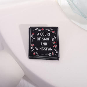 Broche <span class=keywords><strong>de</strong></span> letra inglesa con flor <span class=keywords><strong>de</strong></span> <span class=keywords><strong>cuento</strong></span> <span class=keywords><strong>de</strong></span> hadas, diseño <span class=keywords><strong>de</strong></span> libro, insignia <span class=keywords><strong>de</strong></span> aleación <span class=keywords><strong>de</strong></span> dibujos animados, accesorio, chaqueta, mochila, hebilla decorativa - Product Image 2