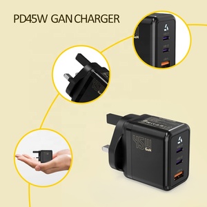 Xách tay USB C Sạc 45W PD loại C sạc điện thoại QC 3.0 pd3.0 Mini tường <span class=keywords><strong>Adapter</strong></span> cho du lịch 30W 22.5W gan <span class=keywords><strong>Adapter</strong></span> OTP - Product Image 3