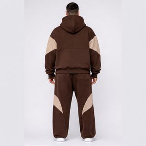 Conjunto Deportivo de Alta Calidad, Sudadera con Capucha y Pantalones Anchos, Personalizado, Tejido Grueso, MOQ Bajo, Felpa Técnica, para Hombre - Product Image 2