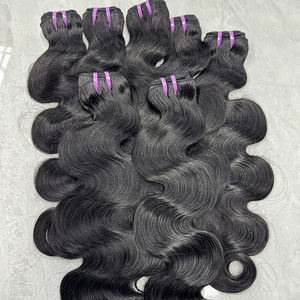 Extensiones de Cabello Humano Brasileño Virgen de 30-32 Pulgadas, Ondulado Natural, Doble Trama, Color Negro Natural, 1 Paquete - Product Image 5