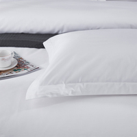 Parure de lit en coton uni 4 pièces 60S pour la maison et l'hôtel, vente en gros, commande personnalisée OEM & ODM