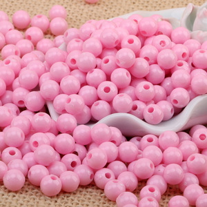 Acrylic Round <b>Beads</b> 6-10mm Loose For Jewelry Making Bulk Pack - Product Image 3