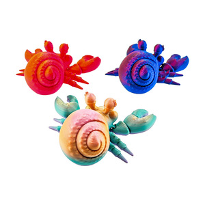 3D in PLA ẩn sĩ cua đồ chơi với di chuyển khớp cho trẻ em hồ cá cảnh quan hoặc quà tặng lứa tuổi 7-12 tháng bao bì gốc - Product Image 4