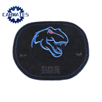 Volant en cuir suédé personnalisé pour Dodge Ram 2019- avec embout de klaxon chromé 1EF19DX9AJ 6BK151C1AF 6SA242X7AA Garniture SRT
