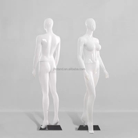Boutique-Schaufensterpuppe aus Fiberglas, Ganzkörper-Sexy-Damen-Mannequin, Stehende Weiße Weibliche Schaufensterpuppe