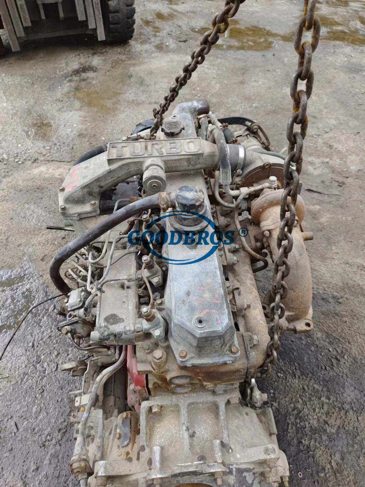 中古H07C-EディーゼルエンジンH07C Hino FF GT FGフランナクレーン