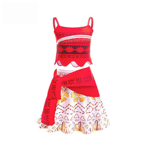 Disfraz <span class=keywords><strong>Ocean</strong></span> Moana colección vestido niños Cosplay niñas princesa Vaiana TV y película disfraces aventura bohemio Anime traje - Product Image 3