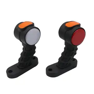 24v rosso ambra bianco gambo laterale in gomma Led luci di ingombro rimorchio camion segnale spia LED indicatore pannello pilota