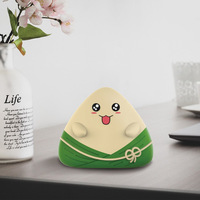Veilleuse Zongzi en silicone, lumière tactile, cadeau pour le Festival du Bateau Dragon, protection oculaire, LED à trois modes, réglable et dimmable, géométrique, nouveauté