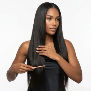 Extensiones de Cabello Humano 100% Remy, Textura Natural, Color Negro Natural, Personalizables - Product Image 3