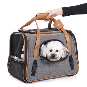 Bolsa de viaje para perros y gatos, bolsas de transporte para mascotas aprobadas por avión - Product Image 1