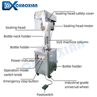 Machine de scellage semi-automatique pour capsules en aluminium ROPP, jus, eau gazeuse, vin, bouteilles en plastique et en verre