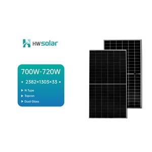 Tốt bán 705W 710W 715W 720W 725W 730W Tấm Pin Mặt Trời n-loại bifacial quang điện tấm pin mặt trời - Product Image 5
