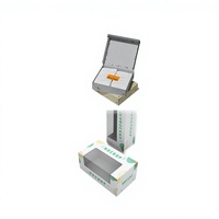 Coffret Cadeau de Thé Rectangulaire Haut de Gamme Personnalisé – Thés Longjing et Pu-erh – Boîte en Carton Colorée Imprimée UV Style Avion