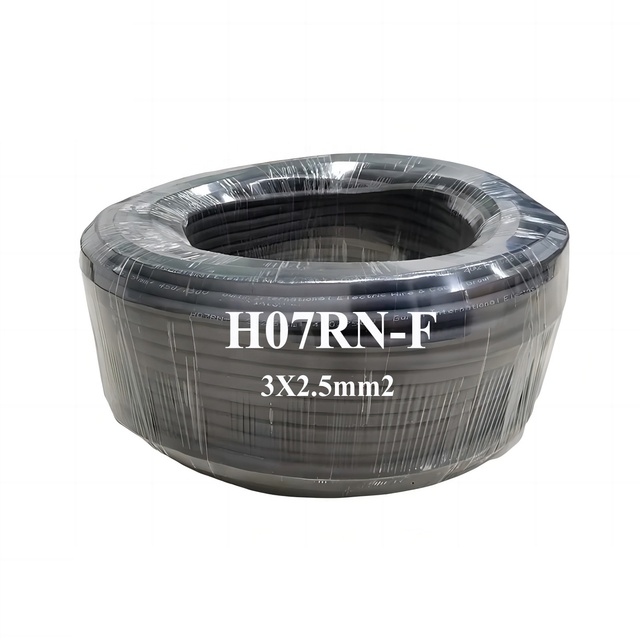 H05RN-F H07RN-F 3x1.5-3x3.5mm High Flexible Flat Rubber Submersible Pump Pure Copper Core Stranded Waterproof Cable