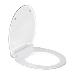 Forme allongée en gros blanc sans changement de couleur résistant aux rayures siège de toilette à fermeture en douceur - Product Image 3