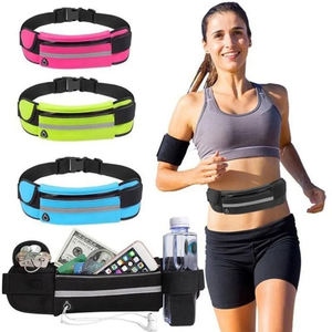 Marsupio Sportivo Impermeabile con Logo Personalizzato, Chiusura a Zip e Motivo a Lettere per Palestra, Corsa e Fitness all'Aperto - Product Image 1